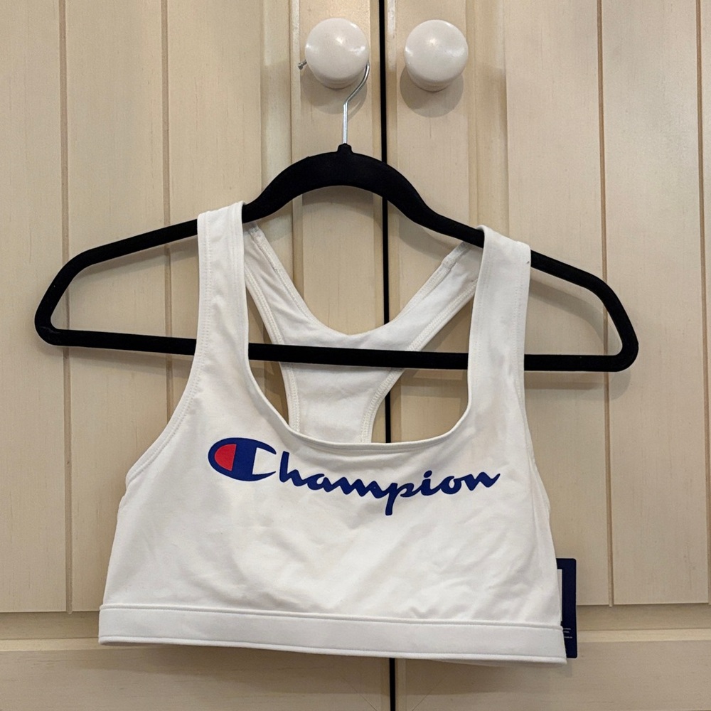 Champion White Racerback Sports Bra